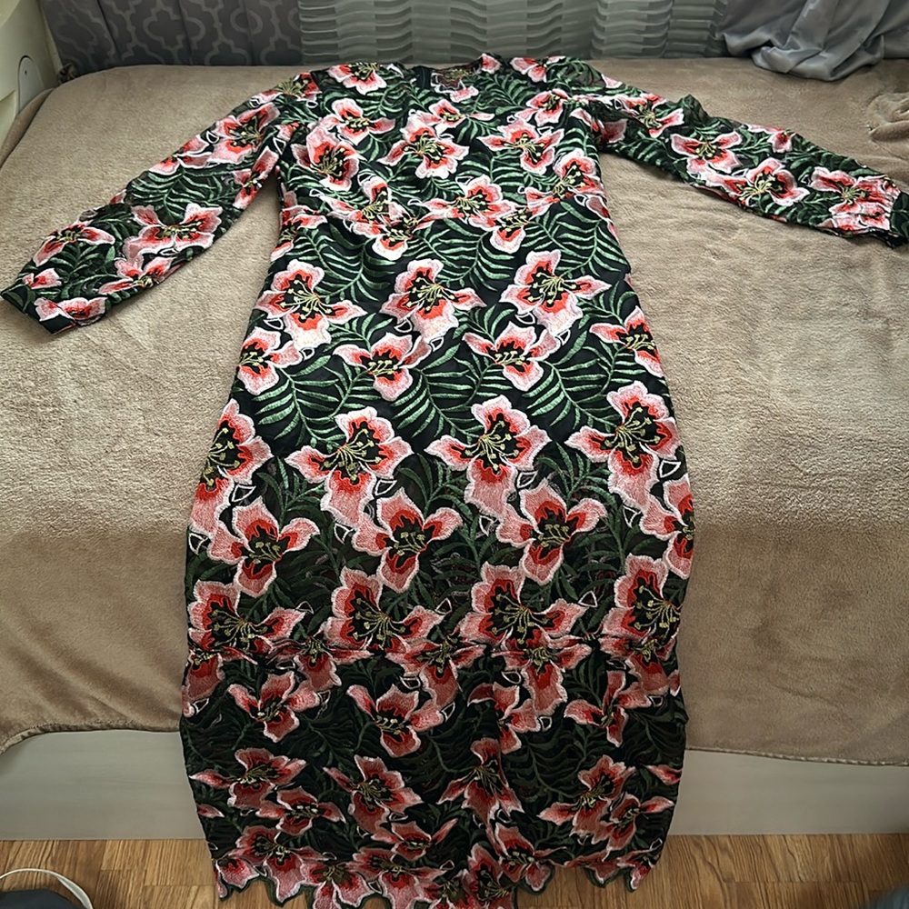 Floral long Sleeve Maxi Dress